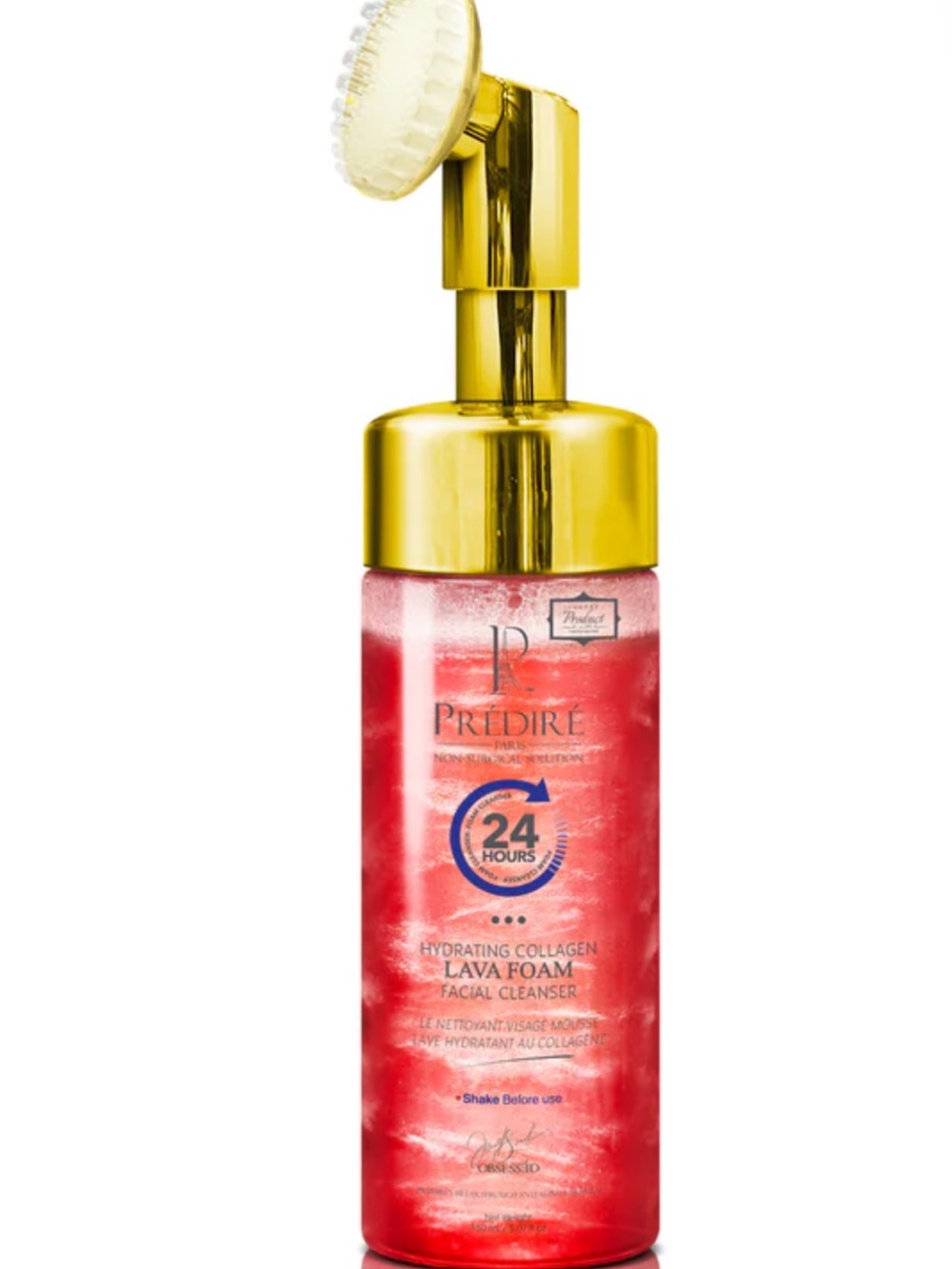 Predire Hydrating Collagen Lava Foam Facial Cleanser - Red